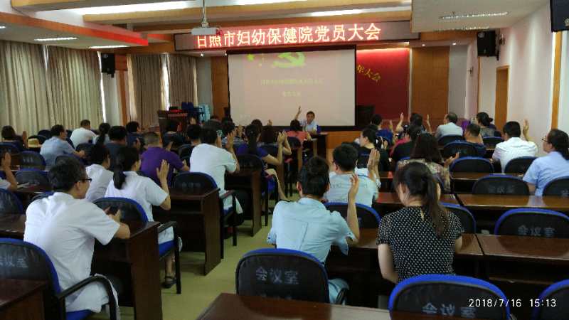 市妇幼保健院召开机关党支部党员大会(图1)