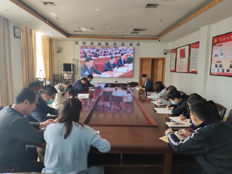 市妇保院行政党支部组织集体学习十九届五中全会精神(图1)