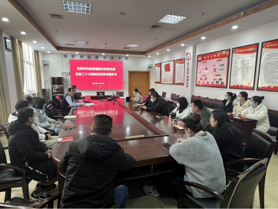 市妇幼保健院行政党支部组织开展党的二十大精神和党章专题学习(图1)