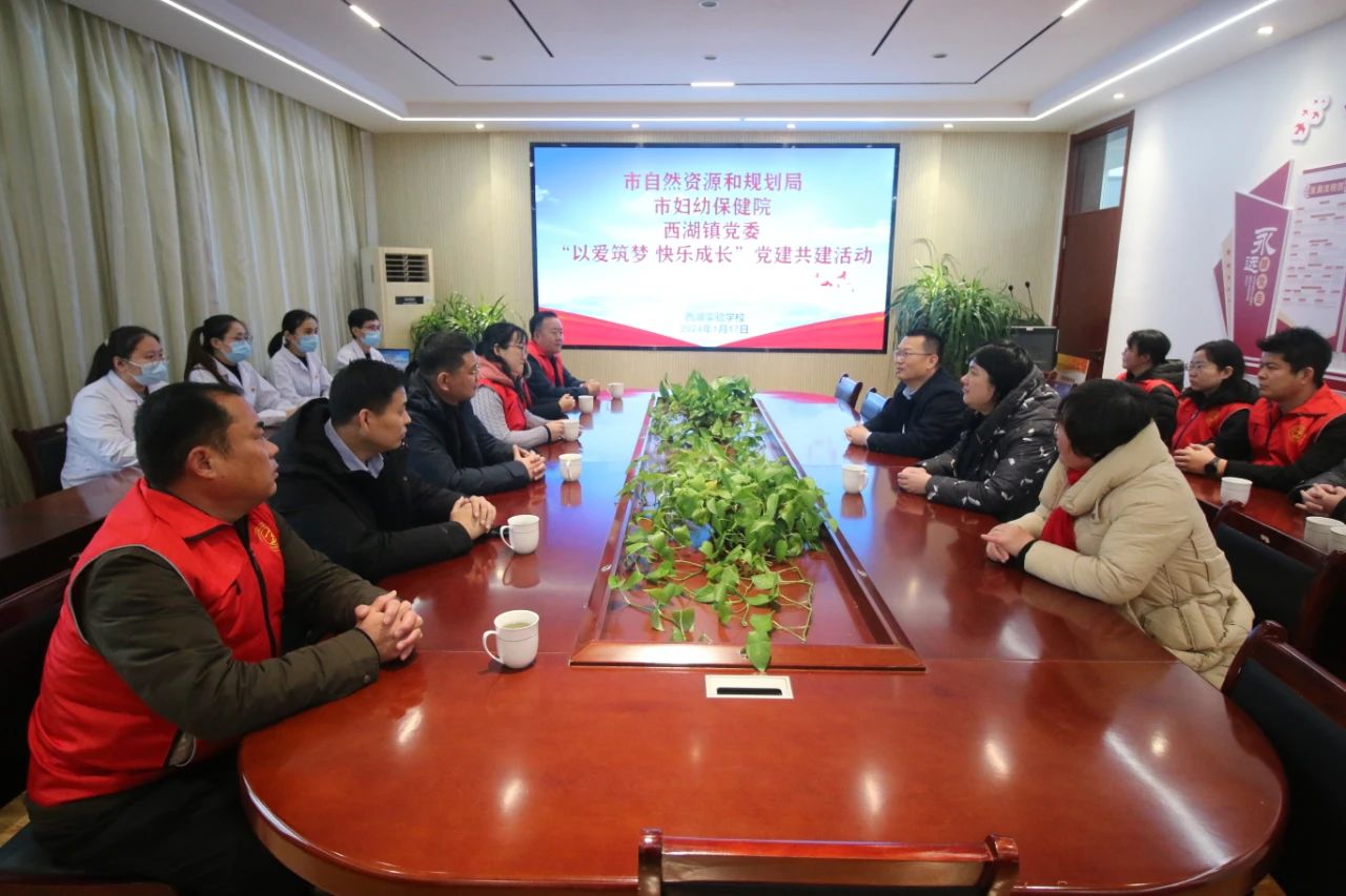 以爱筑梦 快乐成长——市妇幼保健院与市自然资源和规划局、西湖镇党委联合开展党建共建活动(图1)